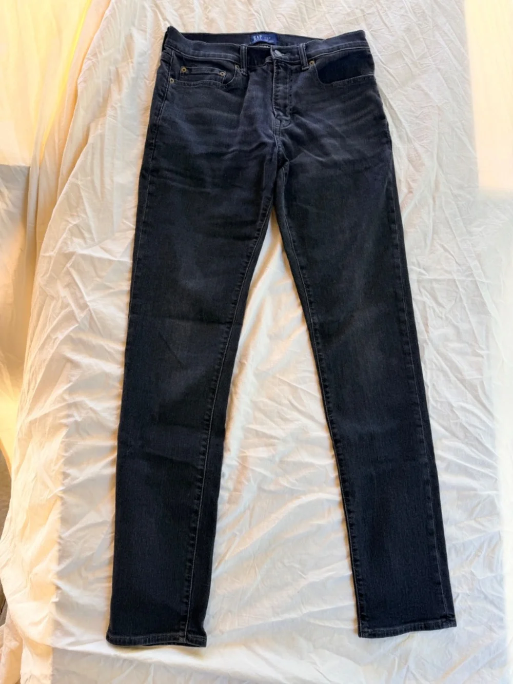 Gap Men's Slim Jeans Black Wash Soft Wear Denim 32x36